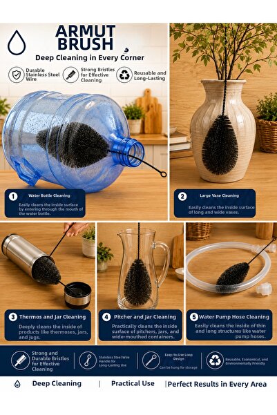 my brusher Damacana Large Area Cleaning Brush Length 65 cm Cap 20 Cm.