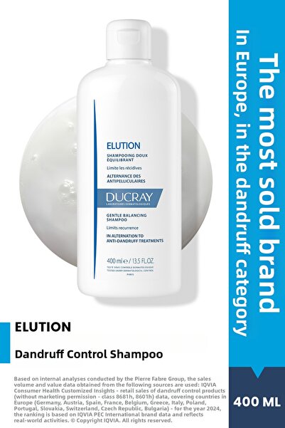 Ducray Elution Anti-Dandruff Complementary Shampoo 400ml