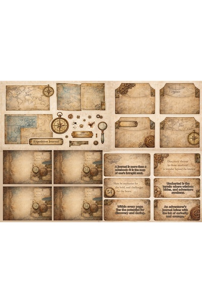 TELLGRAF Patterns Themed Sticker Set (21X31 cm 1 Set)