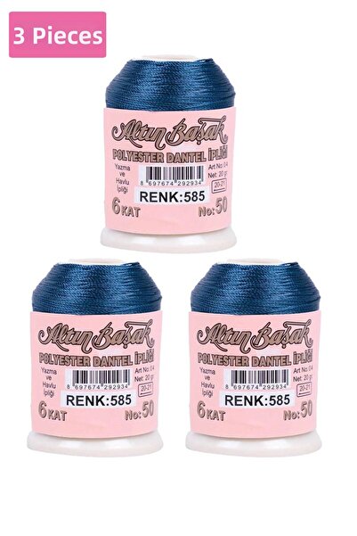 Royaleks Group 3 Pieces of Gold Spike Needle and Lace Thread 20 Gr - Royaleks...
