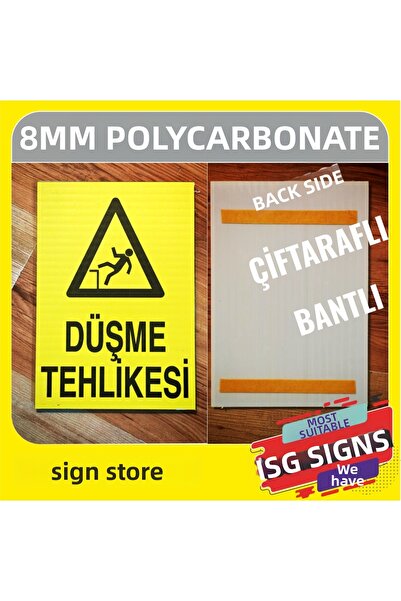 DURAK REKLAM Warning Sign of Falling Danger A2 40X60 cm