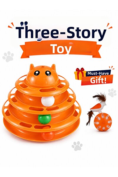 miyorapet Three-Layer Cat Toy + Bird of Paradise Gift