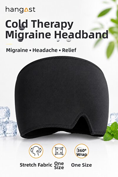 HANGAST Headache Relief Cap Thermal Wrap, Stress Relief Hot and Cold Compress...