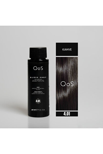 QOS GLOSS SHOT ( LİKİT JEL BOYA) 60 ML MEDIUM BROWN 4.01