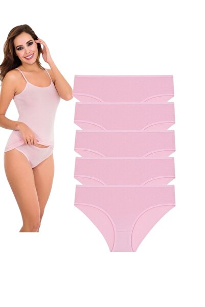 MİSS DONLİZZA PEMBE Kadın Pamuklu Külot 5 Adet
