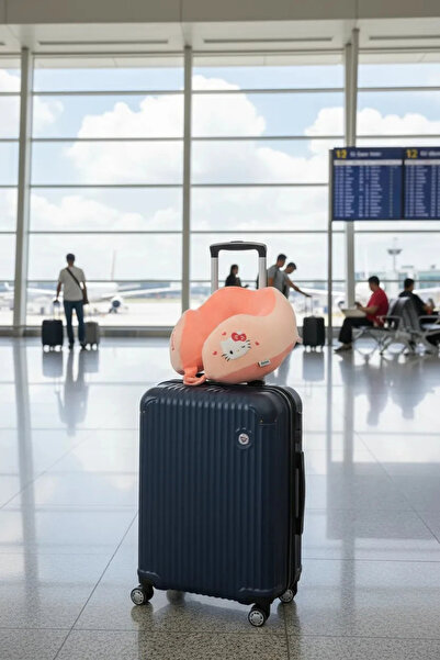 Miniso Sanrio Lisanslı Hello Kitty Hafızalı 27 Cm Boyun Yastığı – Ergonomik K...