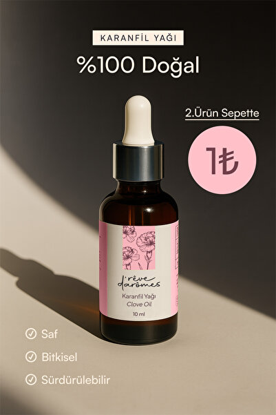 Rêve d’Arômes %100 Doğal Antiseptik & Arındırıcı Karanfil Yağı – 10 ml