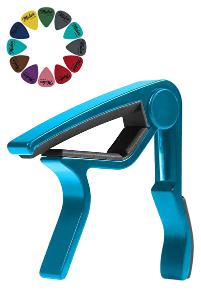 Lastvoice Lct-90Bl Guitar Capo Metal Capo Good Quality 5 Pcs Plectrums Gift