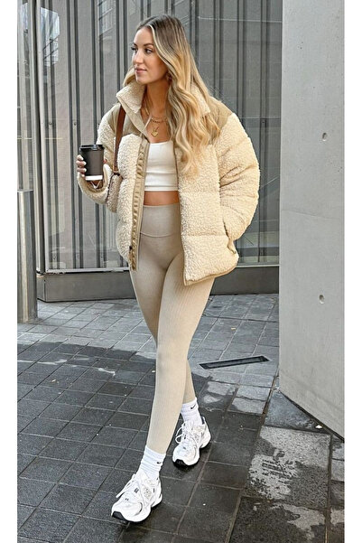 GKN FASHİON Ψηλόμεσο κολάν λύκρα που συσφίγγει τη σιλουέτα με ραβδώσεις