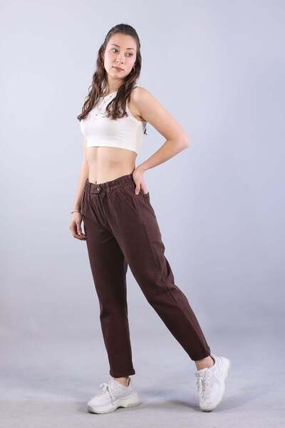 Mckanzie 4924 Παντελόνι με ελαστικό κορδόνι στη μέση με λεπτομέρεια με κουμπιά