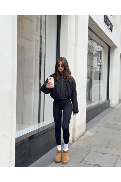 GKN FASHİON Ψηλόμεσο Συσφιγκτικό Καθημερινό Κολάν Λύκρα για Καταδύσεις