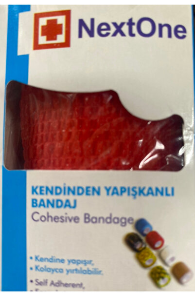 Nextone medikal Nextone kendinden yapışkanlı cohezive bandaj 5cmx4,50cm kırmızı