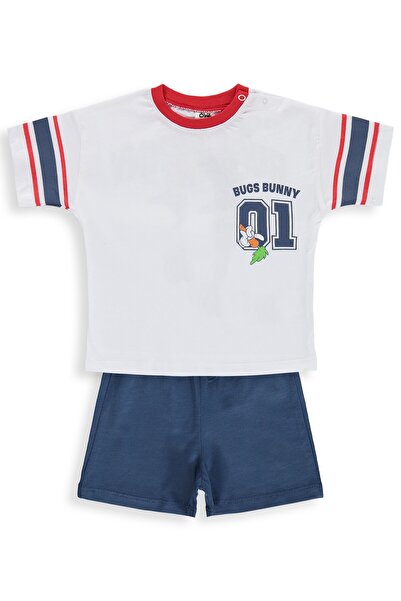 Civil Baby Bugs Bunny Baskılı 6-18 Ay Takım - Beyaz