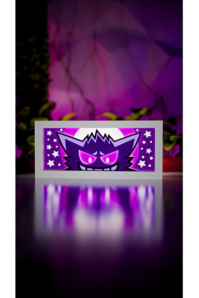 Jade Produck 👻 Pokémon Gengar - LED Işık Kutusu 💜