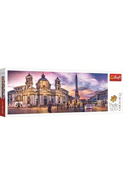 Trefl PUZZLE 500 PANORAMA PIATA NAVONA DIN ROMA