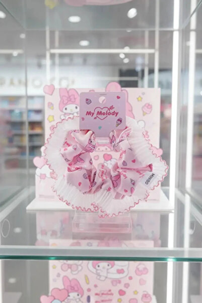 SANRIO My Melody Lisanslı Saç Lastiği – Yumuşak Dokulu – Pembe & Şık