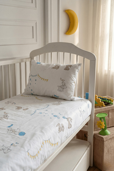 Menderes Home Cotton Collection Ranforce Bebe Çarşaf Yastık Kılıfı Mine Baby