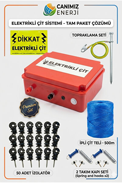 Elektrikliçit Çit Sistemleri Ekonomik Elektrikli Çit Başlangıç Paketi – 2-3 D...