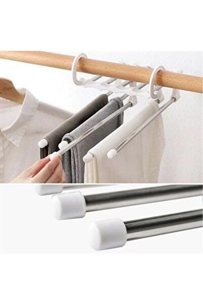 Roichil Movable Closet Organizer for Pants, Ties, and Shawls - Layered Hanger System