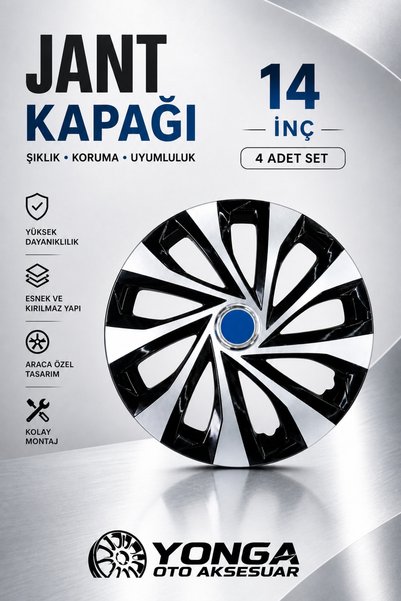 JANT Volkswagen Bora Jant Kapağı 14 İnç 4 Adet Kırılmaz