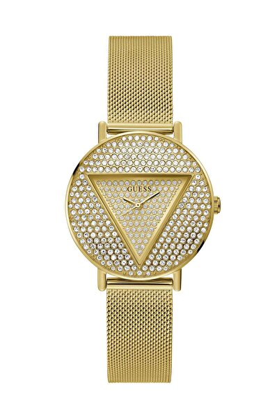 Guess Gold-tone Mesh Analog Watch