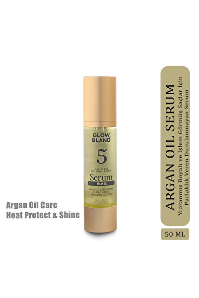 GLOW BLAND Hair Care Serum with Argan Oil Protection and Shine.