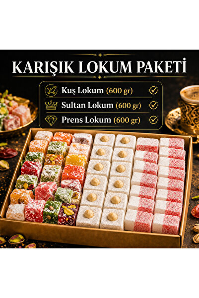 Baharat Şefi Karışık Lokum Paketi 1.8KG