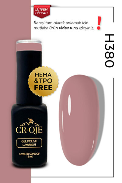 CROJE KALICI OJE Kalıcı Oje H380- Nude Pembe (12 ML.)