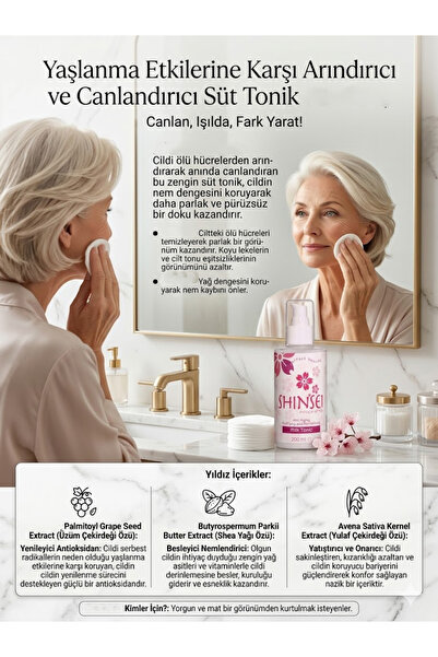 Anti-Aging Süt Tonik – Canlandırıcı ve Arındırıcı