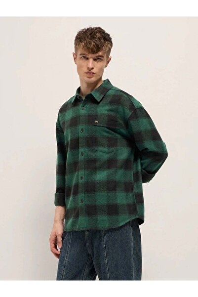 The Bear House Men's long Sleeve Shirt, breathable, soft comfort Fabric