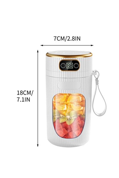 Arabest Portable Fruit Juicer,Digital Display,200W,400ml,USB Rechargeable for...