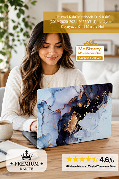 SyncCase Huawei Kılıf Matebook D15 Kılıf (2019-2020-2021-2022 YILI) Ile Uyuml...