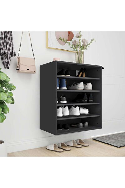Concept Pantofar, negru, 60x35x70 cm, PAL