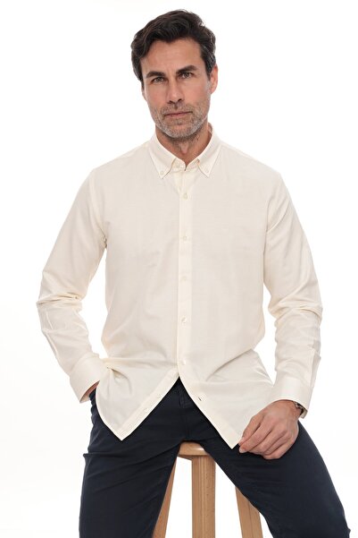 Fitmens Slim Fit Long Sleeve Cotton Easy-To-Iron Men's Shirt with Gift Box Fs...