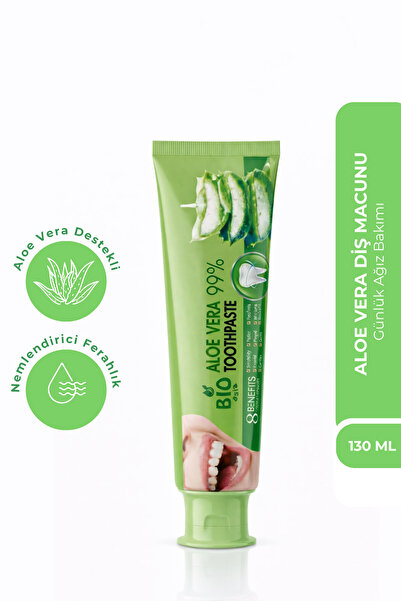 Bio Asia Aloe Vera Diş Macunu – Hassas Dişlere Uygun Yatıştırıcı & Doğal Temi...