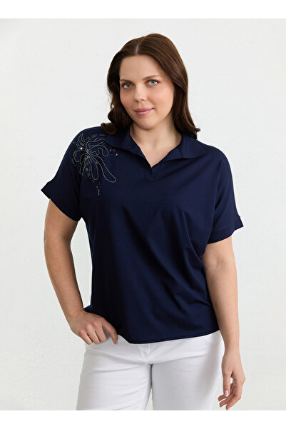 Selen Lacivert Kadın Bluz 26YSL8344