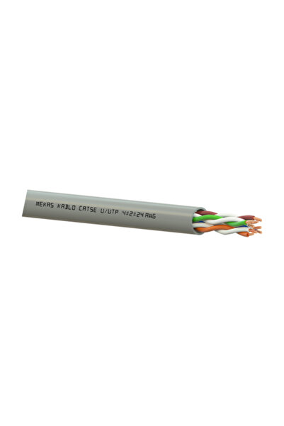 MEKAS KABLO Cablu U/UTP, cat 5e, 4x2x24 AWG, Cupru, 305m - MEK90-4x2x24-5U