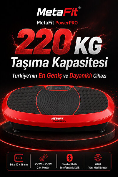 metafit PowerPro Titreşimli Egzersiz Spor Masaj Sıkılaşma Zayıflama Selülit O...