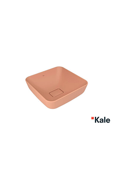 KALE Zero 2.0 40x40 Cm Mat Şeftali Kare Çanak Lavabo