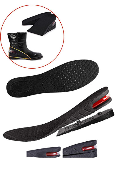 MEZİGARC 7 Cm Gizli Topuk Hava Yastıklı Boy Uzatıcı Tabanlık Uzatan Taban Uza...