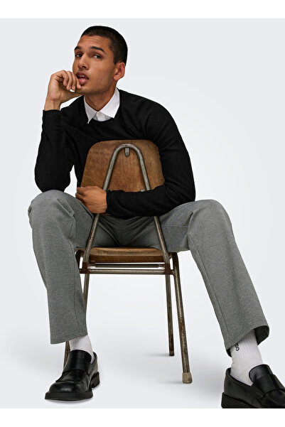 Only & Sons Gri Erkek Chino Pantolon 22033199 ONSMARK REGULAR PANT NOOS