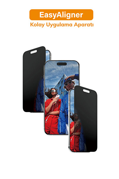 CARE by PanzerGlass® iPhone Air | Ultra-Wide Fit Çerçeve Aparatlı 2 Yönlü Giz...