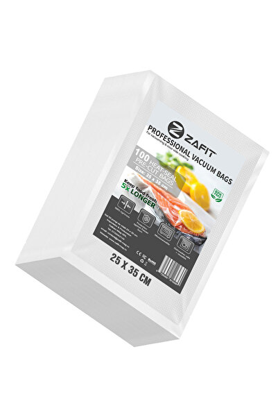 zafit Set 100 Pungi vidat gofrate ZAFIT™, 25 x 35 cm, pentru aparat de vidat ...