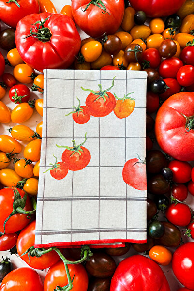 Rakle X Bengi Kurtcebe Pomodoro 2-Pack Napkins 45X45 cm