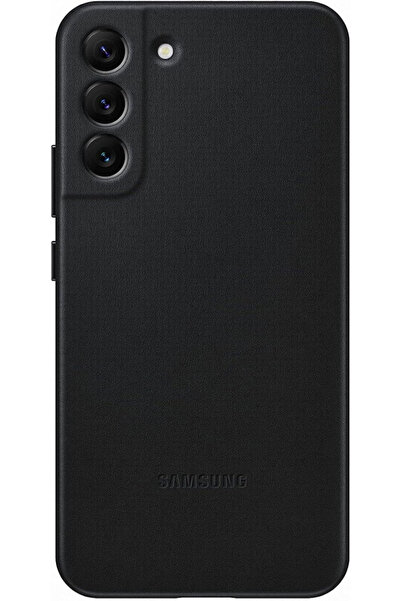 Samsung Husă din piele Galaxy S22 Plus, Neagră