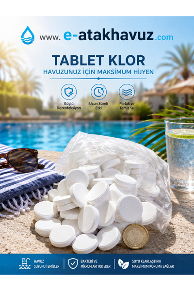 WTR Mini Klor dispanser +500GR 56lık Mini Klor Tablet (5*100:500gr)