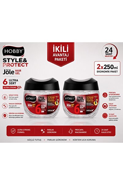 Hobby Saç Jölesi Style Protect Ultra Sert Görünüm 250 ml 2 ADET