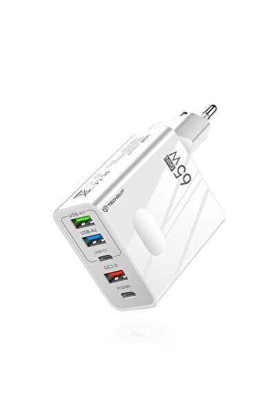 Techsuit Adaptor de alimentare multiport, GaN, USB, Tip-C, 65W - PentaXPower ...