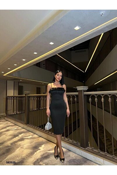 MODA ÖNÜ TÜY DETAYLI ABİYE