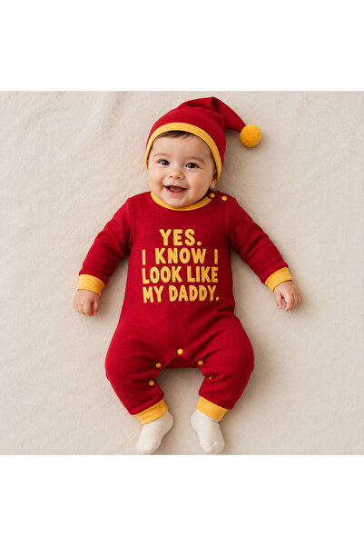 Afrababy KIZ ERKEK BEBEK PONPON ŞAPKALI TULUM GS'Lİ